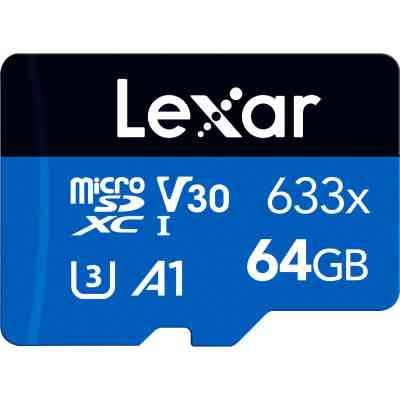 Карта памяти Lexar 64GB microSDXC class 10 UHS-I (LMS0633064G-BNNNG) Винница