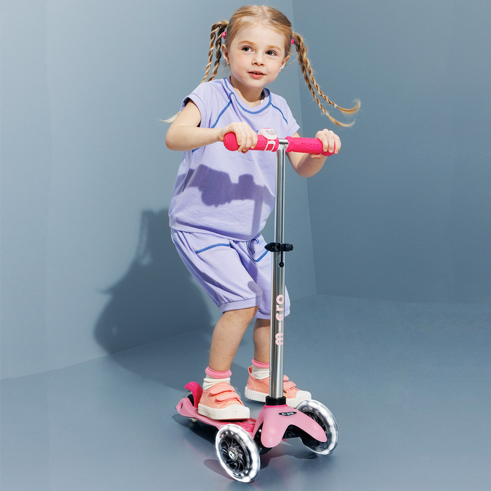 Самокат Micro серії Mini Deluxe Glow LED – Морозний рожевий Дніпро - фото 11