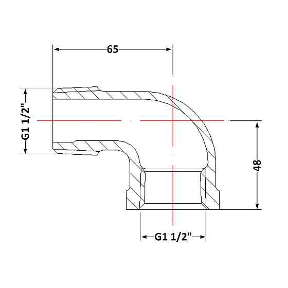 Угол чугунный 1