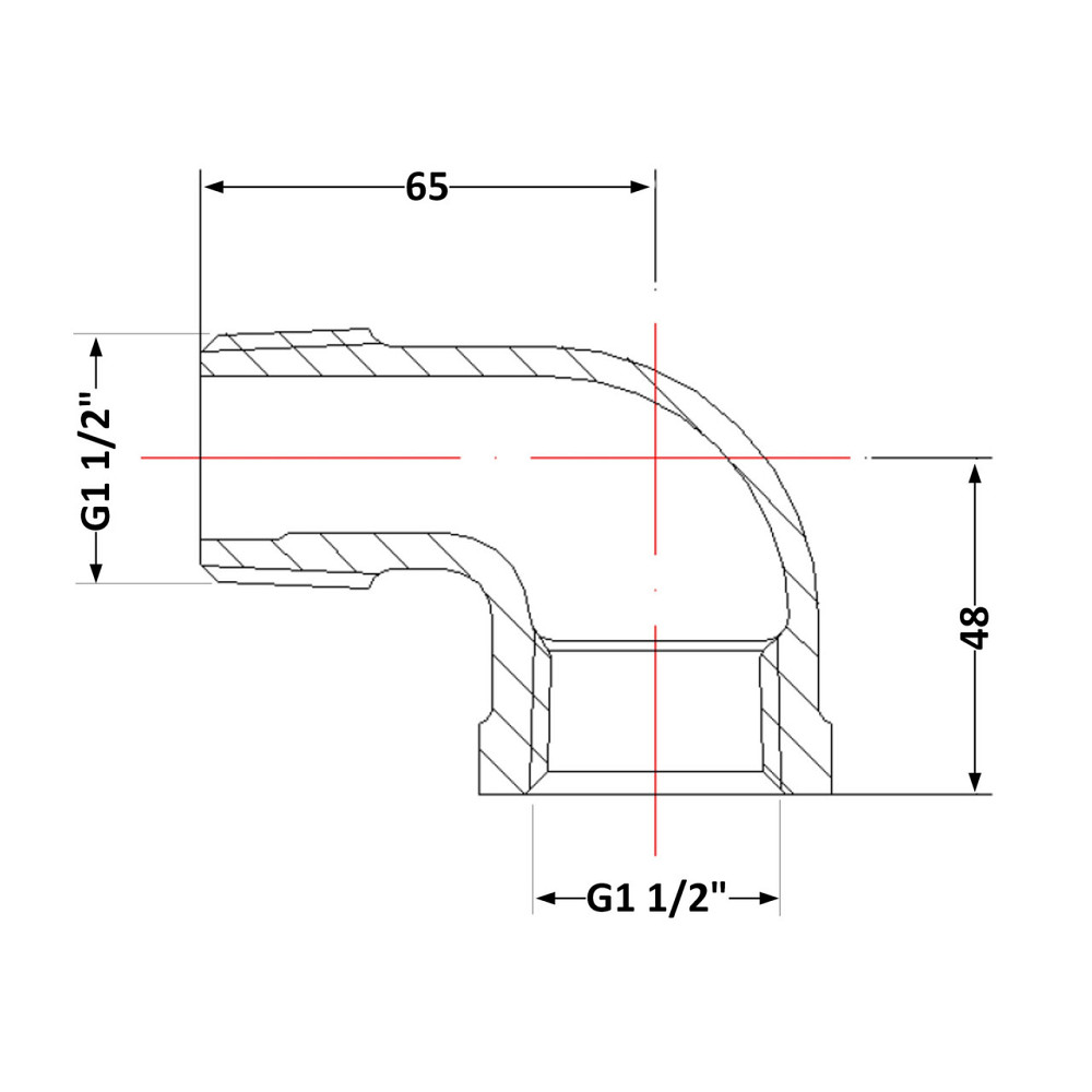 Угол чугунный 1