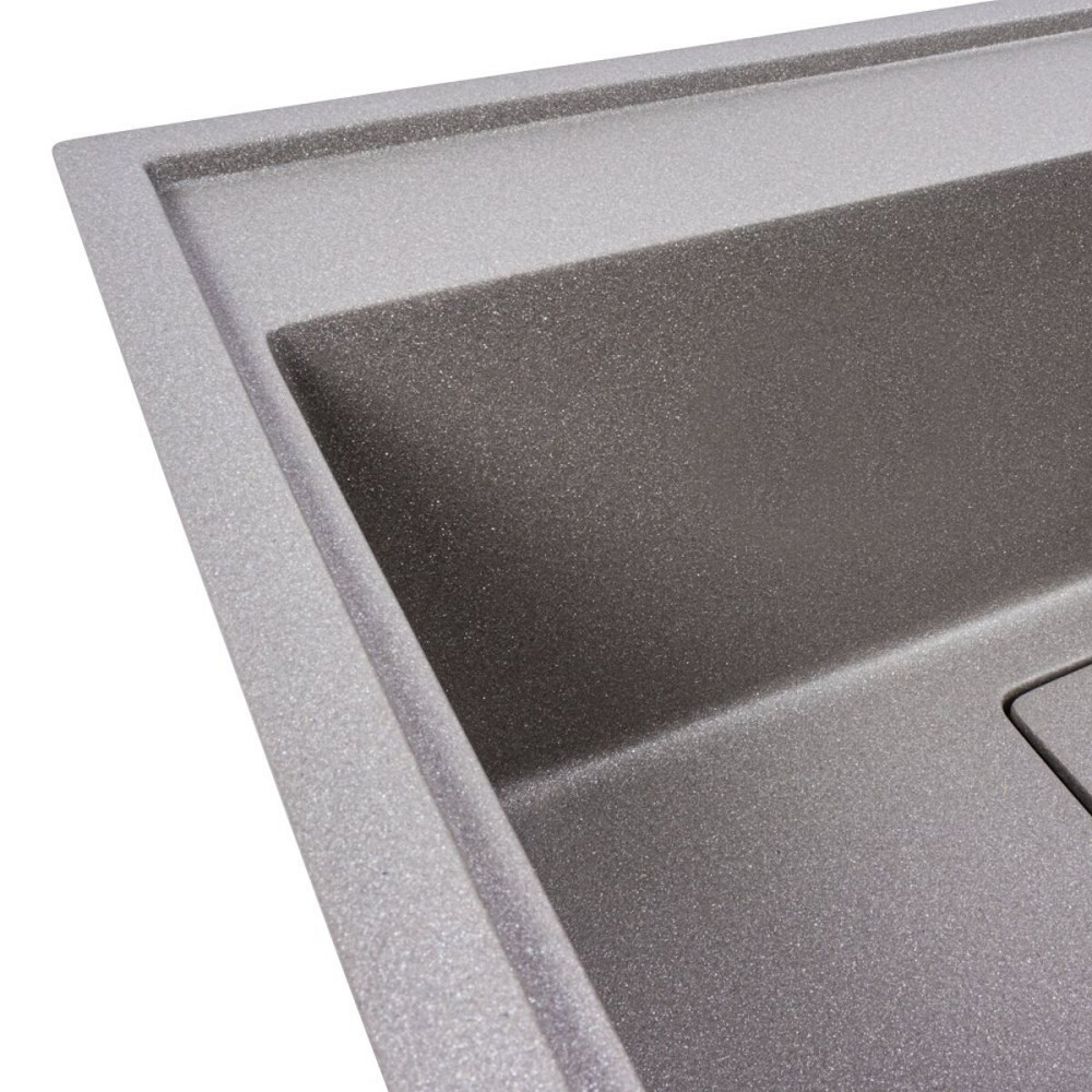 VALESO Гранітна мийка VALESO SHERLIT 6050 матова Сірий мусон Киев - изображение 4