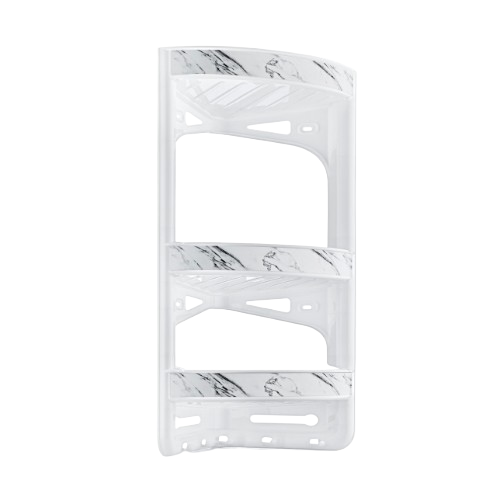 Полиця для ванної кімнати кутова білий мармур OZER-B-010 Decor ELIF Житомир - изображение 1