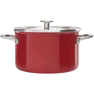 Кастрюля KitchenAid Steel Core 24 см 6 л червоний (CC003270-001) Винница