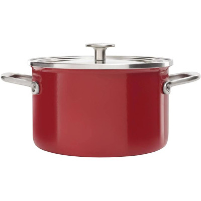 Кастрюля KitchenAid Steel Core 24 см 6 л червоний (CC003270-001) Винница - изображение 2
