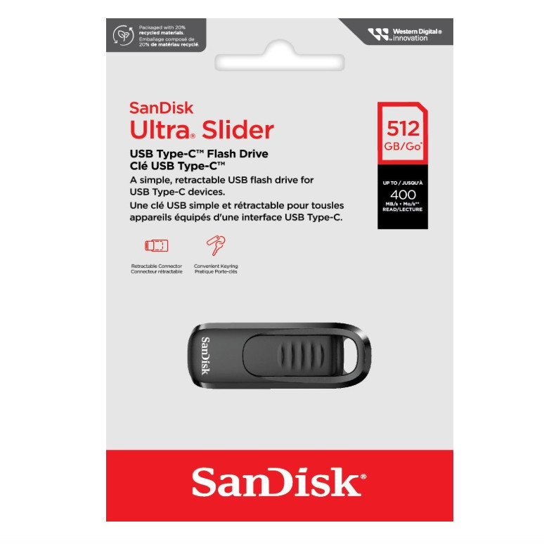 Флешка SanDisk Ultra Slider Type-C 512ГБ Київ - фото 5