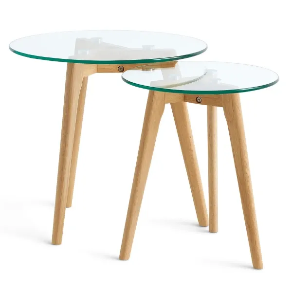 Журнальні столики - комплект Мілан зі скляною стільницею Дніпро - фото 4