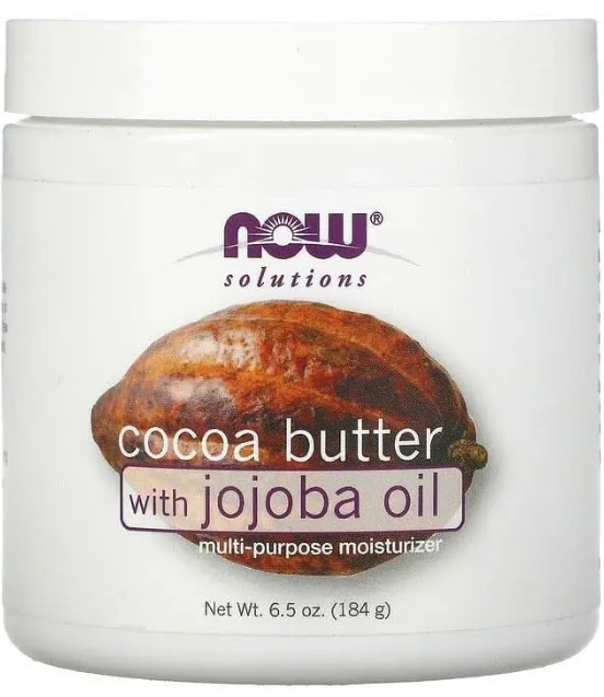 Масло какао с маслом жожоба Now Foods Solutions Cocoa Butter Jojoba Oil 184 мл Киев - изображение 1