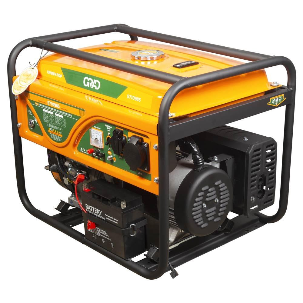 Генератор бензиновый 220В 7.0/7.5кВт 4-х тактный электрозапуск GRAD (5710985) Ровно - изображение 2