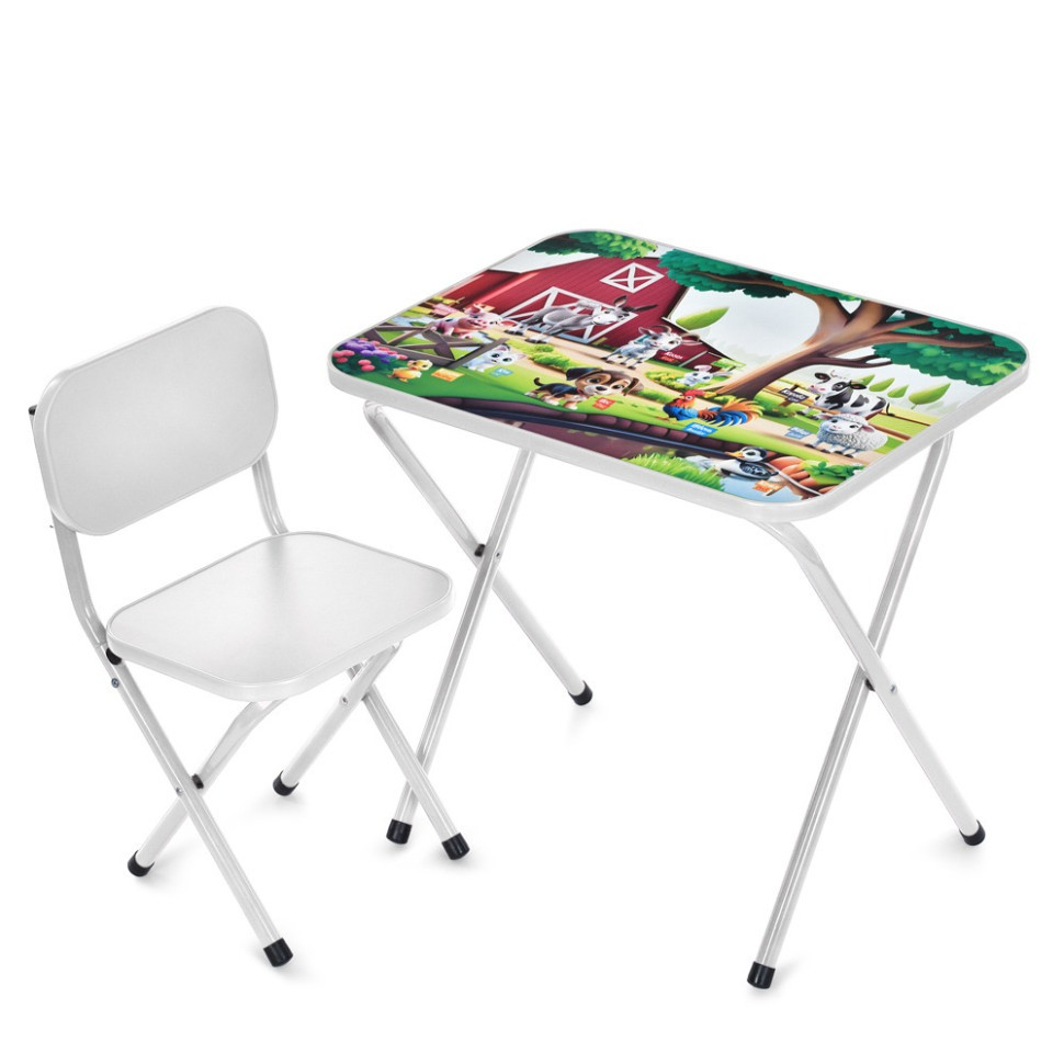 Детский столик складной со стульчиком M 5968-1 металлик Винница - изображение 1