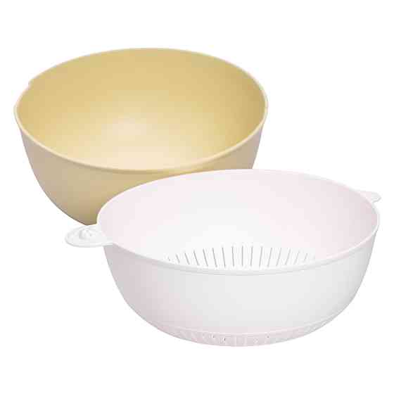 Миска-друшляк 2 в 1 для миття овочів, фруктів та зелені 29.5×21×11 (см) друшляк пластиковий 4 (л) HP-45-7GR Коломыя