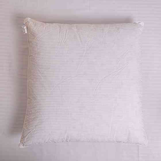 Подушка з Холлофайбера - Синтепух YouStar Тік смужка - пружна 70x70 см (Білий) з сумкою-чохлом Суми