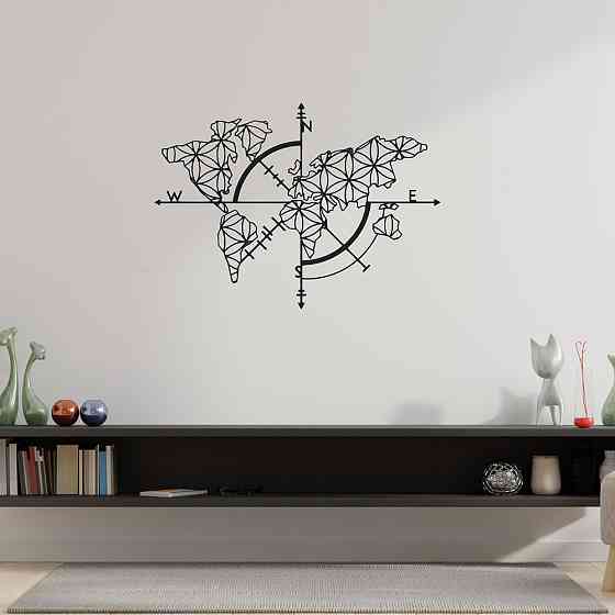 Map of Life – Деревянная картана стену Киев