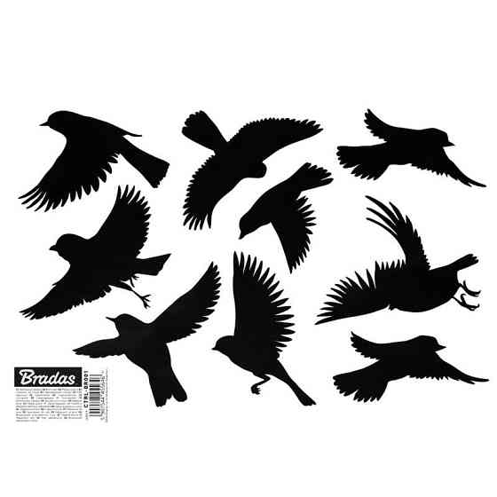 Наклейки для отпугивания птиц, МАЛИ 9 шт, 10 листов, CTRL-BR001 Киев