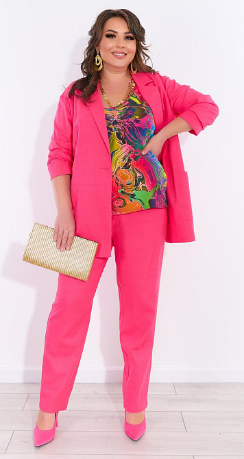 Лляний костюм-трійка Київ - фото 2