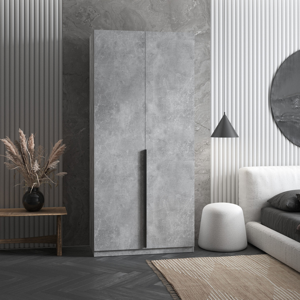 Шкаф для одежды VAYS M-26, с полками, ЛДСП, 100×50×220 см - для спальни, гостиной, прихожей Львов - изображение 7