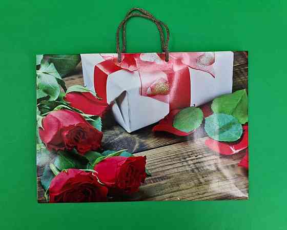 Паперовий великий горизонтальний пакет 36/22/10 (артBG-007) (12 шт.) Харків