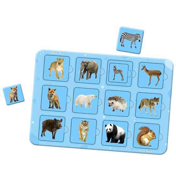 Деревянный пазл-сортер 