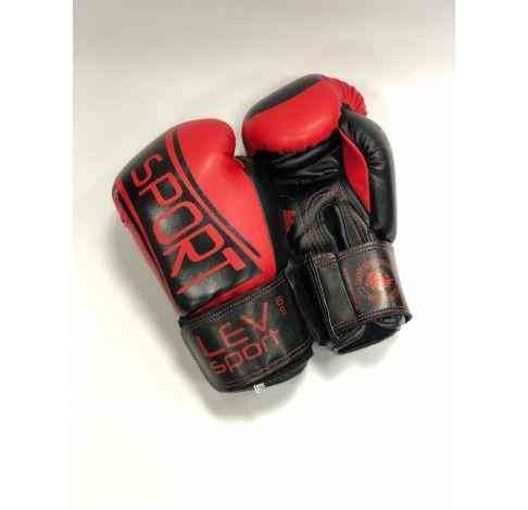 Перчатки боксерские LEV-SPORT Элит (стрейч) 12 oz Вишнёвое