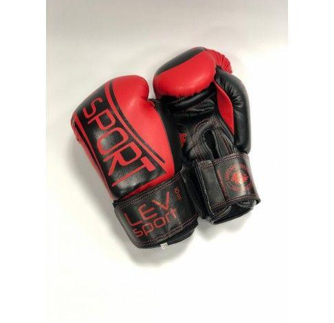 Перчатки боксерские LEV-SPORT Элит (стрейч) 12 oz Вишнёвое - изображение 1