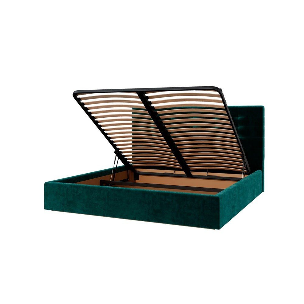 Кровать ErikaDesign Venna-16 Comfort с нишей для белья 140x200 зеленый Киев - изображение 5