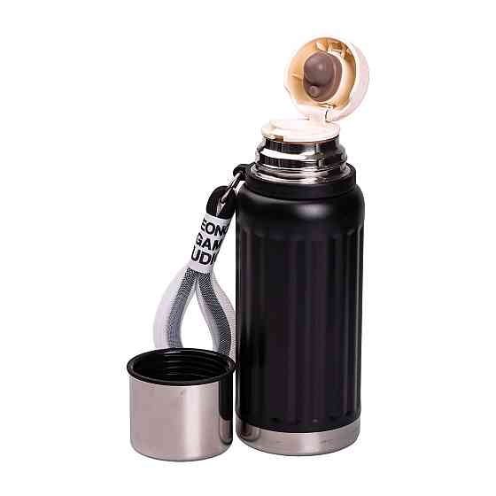 Термос Enjoy з нержавіючої сталі 600 мл чорний HP-14-9B Київ