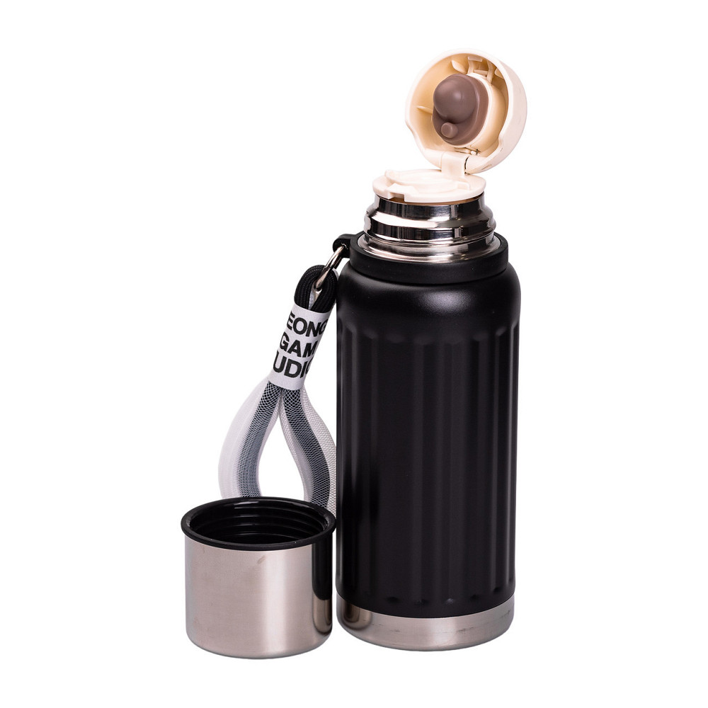 Термос Enjoy з нержавіючої сталі 600 мл чорний HP-14-9B Київ - фото 3