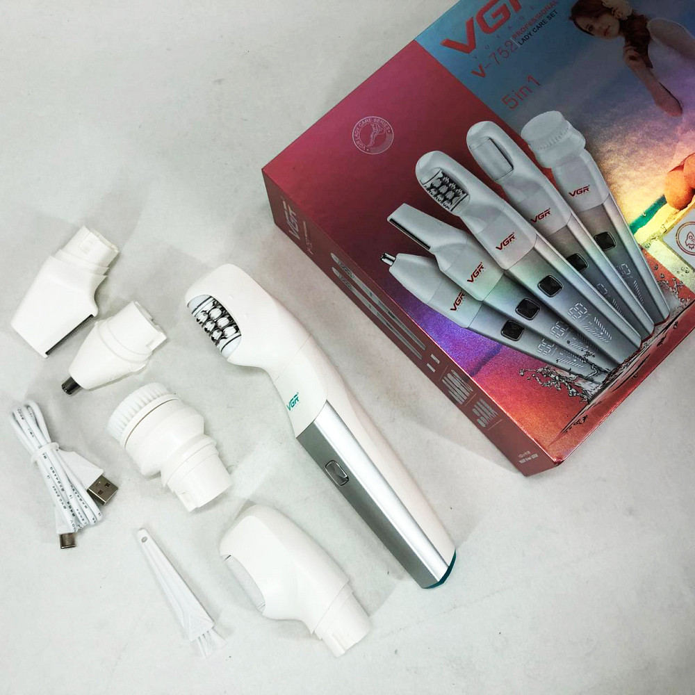 Депілятор жіночий 3в1 VGR 5 в 1 V-752, Хороший епілятор бездротовий, Тример для стрижки зони бікіні AN-81 Львів - фото 14