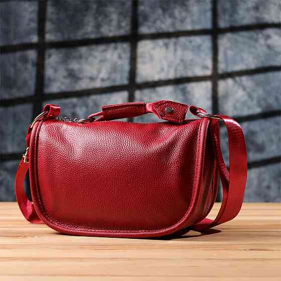 Сумка для женщин из натуральной кожи Vintage 23000 Красный Киев
