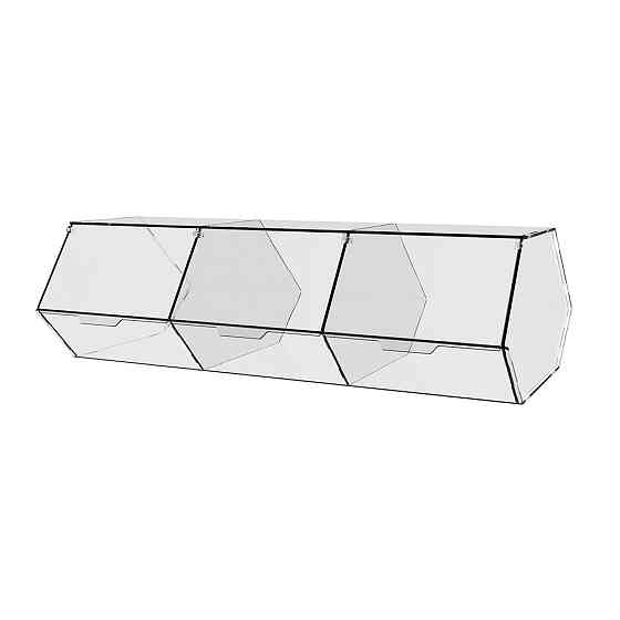 Диспенсер EKOSTAR для мармеладов, снеков, орехов 3 ячейки Киев