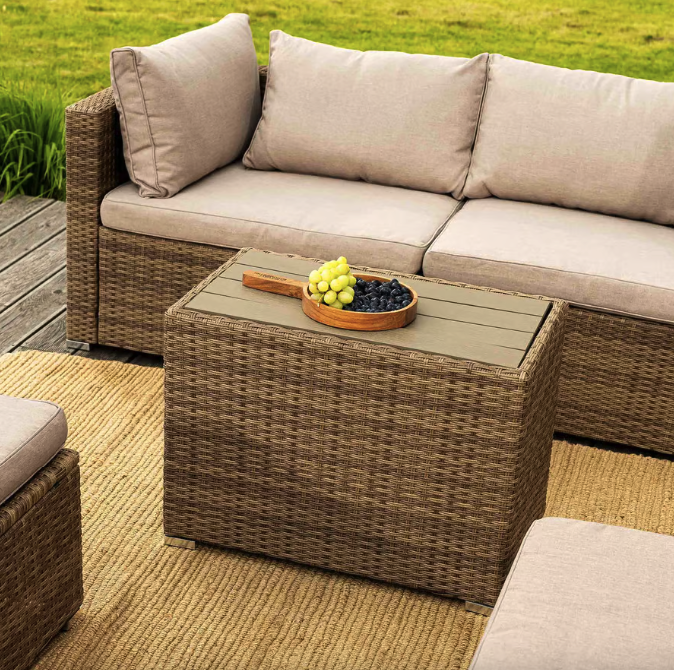 Набір садових меблів зі столом і кріслами для дому саду дачі комфортна зона відпочинку Di Volio Alzano бежевий Київ - фото 9