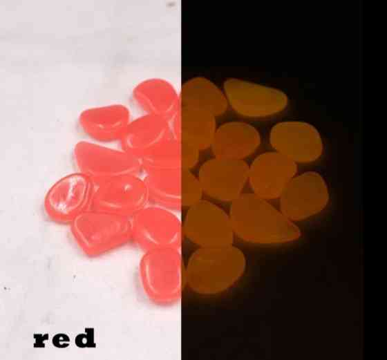 Набор люминесцентных камней - 10штук в наборе (размер одного камня 1,5-2,5см), оранжевые Киев