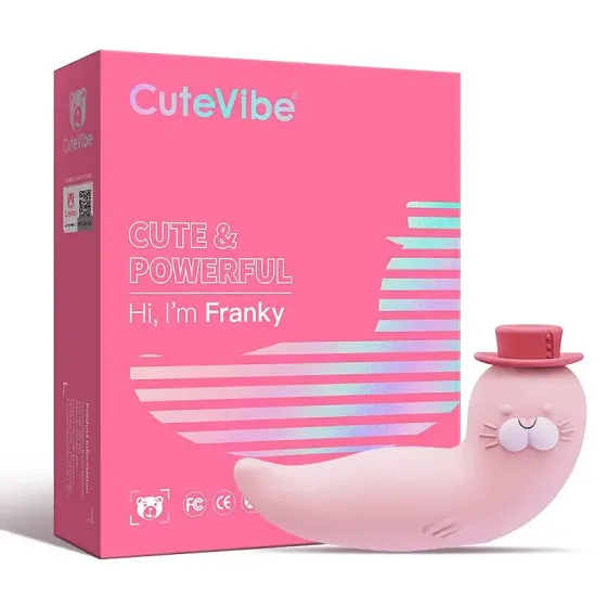 Вакуумний вібратор CuteVibe Franky Pink Львів