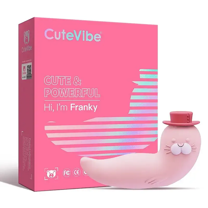 Вакуумний вібратор CuteVibe Franky Pink Львів - фото 5