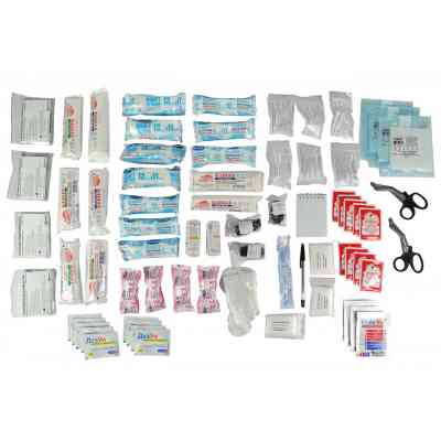 Автомобильная аптечка Poputchik 2 (АМА-2) по ГОСТ 3961-2000 футляр мягкий красный 30х18х12 (02-028-М) Винница