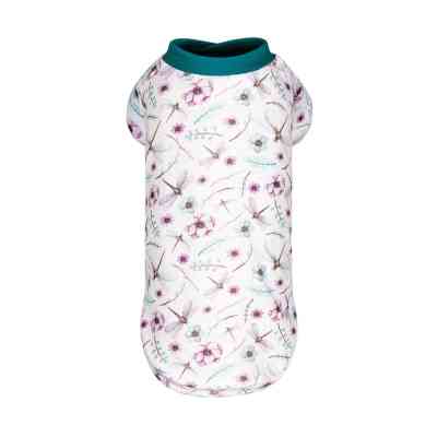 Футболка для тварин Pet Fashion Flora XS біла з квітковим принтом (4823082441495) Вінниця