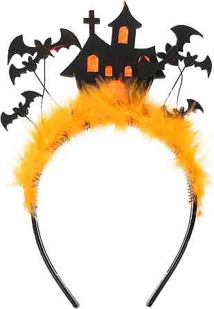 Обруч для волосся Toddmomy Halloween чорний роги аксесуар на голову на Хелловін карнавальний для дівчат Київ