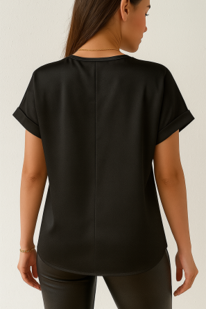 Жіноча футболка з шовку Армані Чорний XL Харків