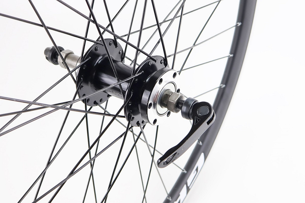 Колесо 26" заднє V/Disk-brake, обід та втулка 14Gx36H алюмінієві, під вільнобіг, кріпл. ексцентрик, "GRAVITY" Киев - изображение 4