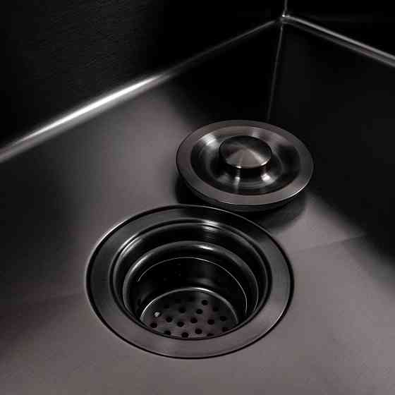 VALESO Кухонна мийка PVD чорна 65*45 Valeso Handmade (сифон круглий, 3,0/0,8) Киев