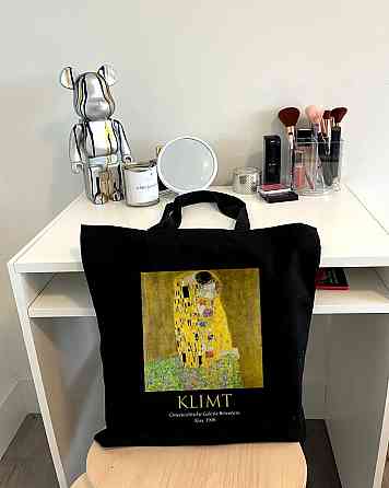 Екошопер BookOpt ВК4064 KLIMT «Поцілунок» Чорний Луцк