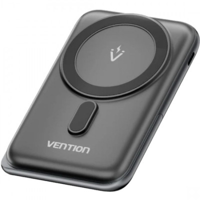 Батарея универсальная VENTION Magnetic Wireless 10000mAh 20W PD USB-C In/Out, QI-15W Black (FHNB0) Винница - изображение 1