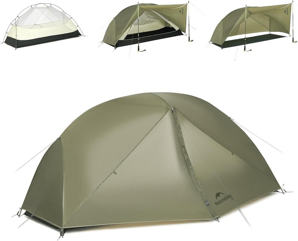 Намет одномісний легкий Naturehike Mongar Pro 1 (Оливковий) Київ - фото 1