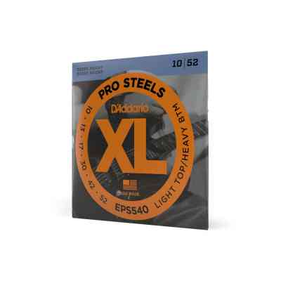 Струны для гитары D'Addario XL ProSteels Light Top / Heavy Bottom (10-52) (EPS540) Винница