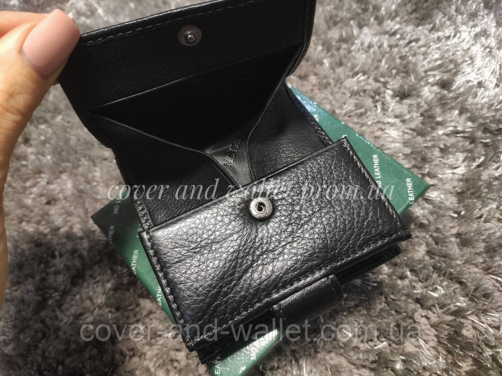 Шкіряний чоловічий гаманець на багато карток зі зручною монетницею Marco Coverna 122 Київ - фото 8