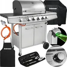 Гриль Grill Gazowy Ogrodowy Nierdzewny 5W1 + Fartuch I Akcesoria Киев