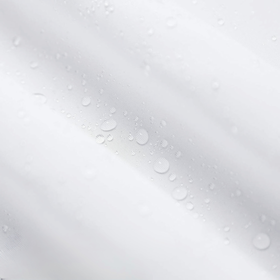 Шторка для ванної та душу з пластиковими гачками 180x180 см водовідштовхувальна штора з кільцями у ванну Кам'янець-Подільський