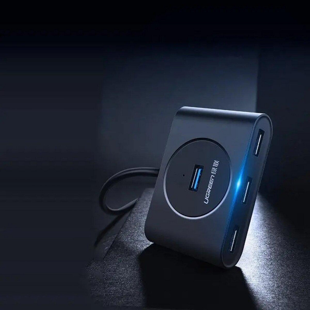 Хаб адаптер перехідник UGREEN USB 3.0 Hub 0.5m (Black) UGR-20290 Одеса - фото 2