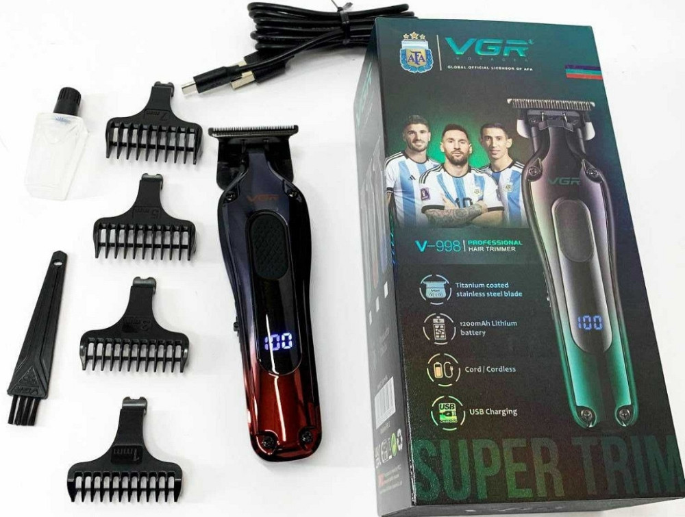 Профессиональная машинка для стрижки, триммер VGR с насадками, электробритва. Харьков - изображение 5