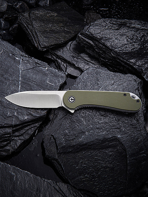 Ніж складаний кишеньковий Civivi Elementum, (7.5 см) D2 / G10 оливковий Київ - фото 8