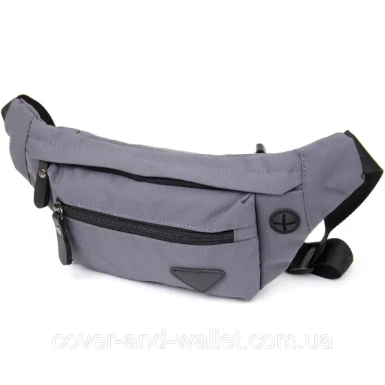 Якісна чоловіча бананка з нейлону сірого кольору Vintage Київ